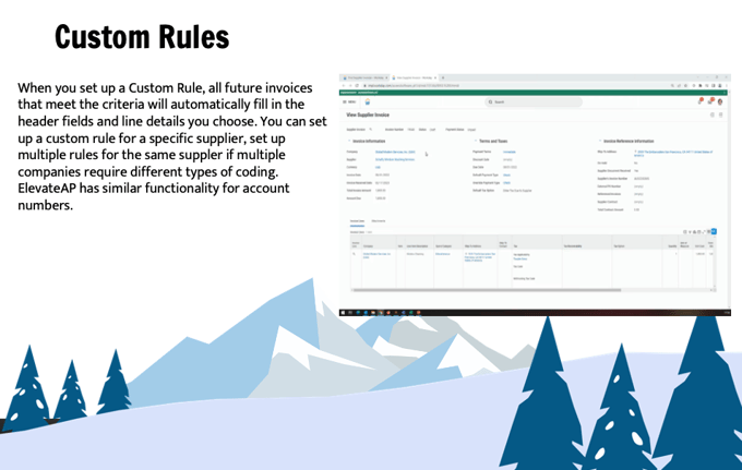 Custom Rules applied to Non-PO Invoices for Automation
