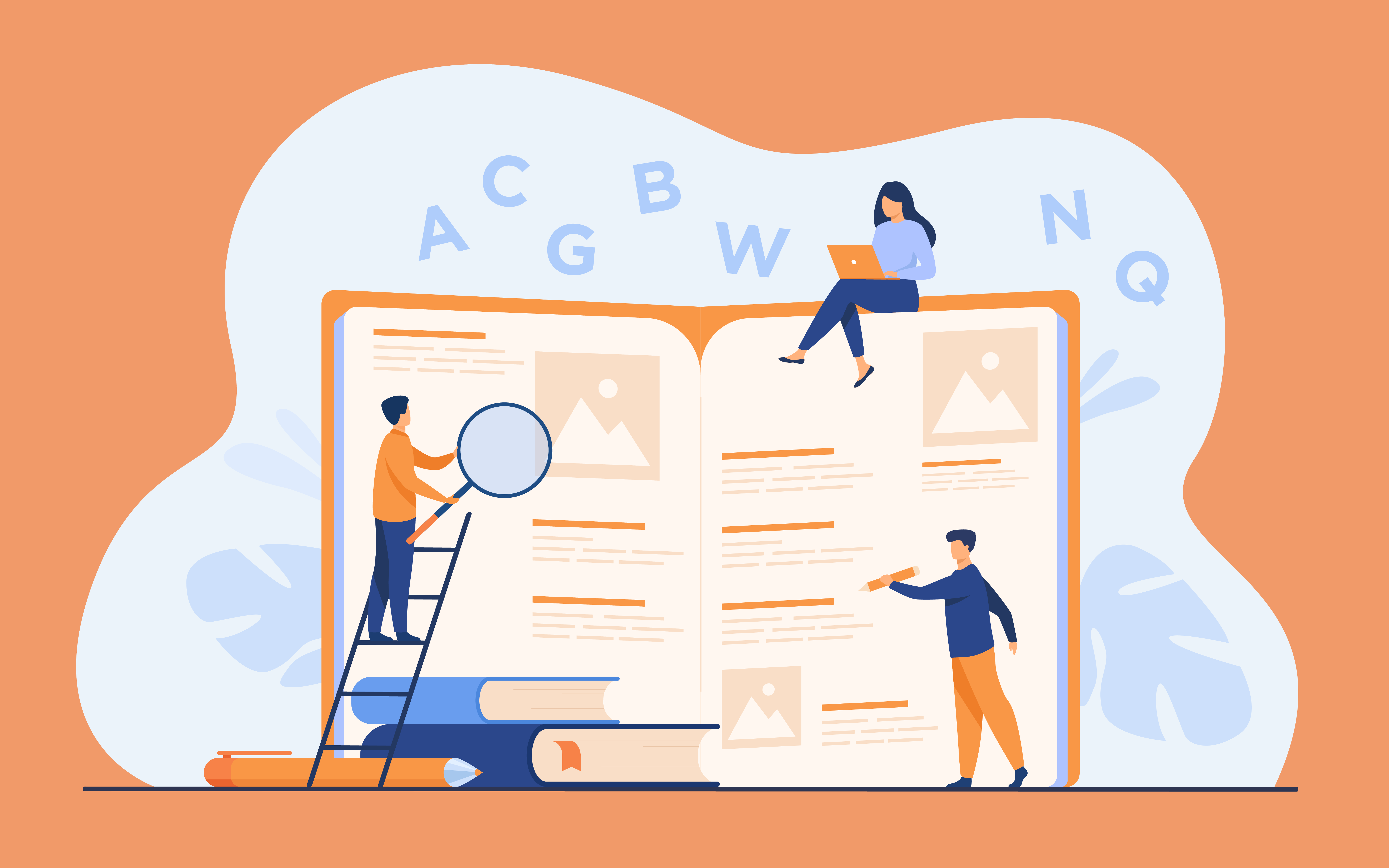 Accounts Payable Glossary image with Vectors
